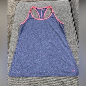 B4.27 C9 Champion Double Spaghetti Strap Tank Hot Pink/Heathered Purple M